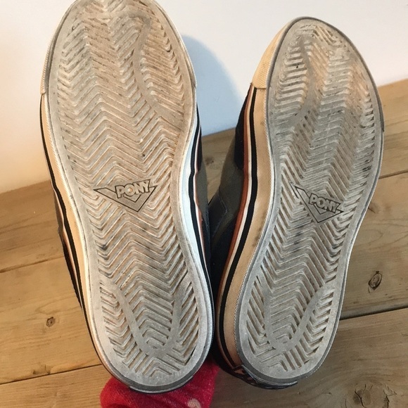 Pony Madison skateboard shoes sneakers black gray orange size 7.5 - Picture 7 of 10